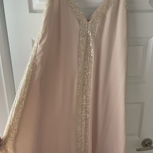 Champagne coloured mother of the bride dress or evening gown